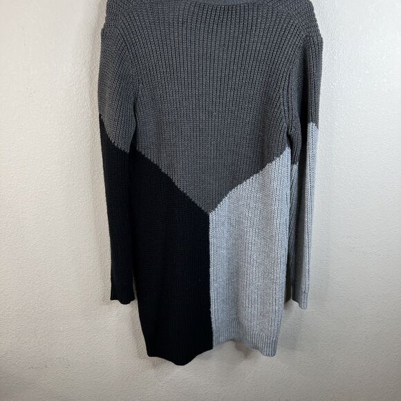 I.N. studio womens Sweater Cardigan Duster Open Front Colorblocked Petite Medium - Picture 11 of 16